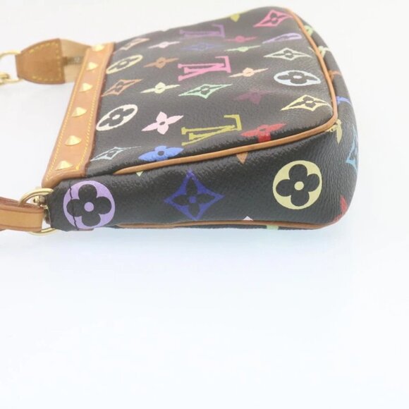 LOUIS VUITTON Monogram Multicolor Pochette Accessoires Pouch Black - Picture 4 of 14